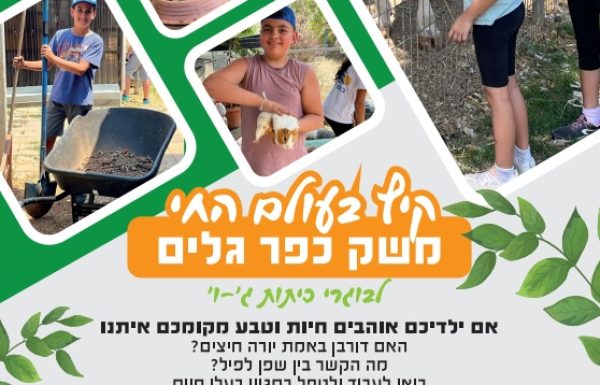 קורס קיץ עולם החי